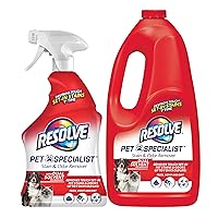 Pet Specialist Carpet Cleaner, Pet Stain and Odor Remover, Carpet Cleaner Spray, 32fl oz Spray & 60fl oz Refill