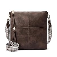 WESTBRONCO Crossbody Purses for Women Medium Shoulder Bag Vegan Leather Handbags with Guitar Strap