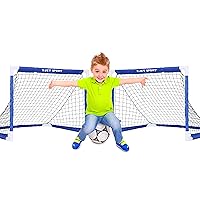 Kids Soccer Goal Games & Toys Football Net, Indoor & Outdoor Sports, Backyard, Set of 2,Blue (EOS217402023)