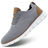 Mens Oxfords Lace-Up Lightweight Casual Walking Shoes Dress Shoes Fashion Sneakers Walking Shoes