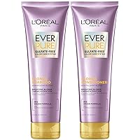 Blonde Sulfate Free Shampoo and Conditioner for Color-Treated Hair, Neutralizes Brass + Balances, EverPure, 8.5 Fl Oz, Set of 2
