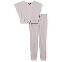 Beautees girls Short Sleeve Tee and Jogger Set