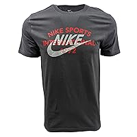 Nike Sportswear Mens Graphic T Shirt (Large, Grey)