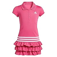 adidas Girls' Short Sleeve Polo Dress