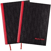 Black n' Red‭ Notebooks, Business Journals, 2 Pack, 8-/4