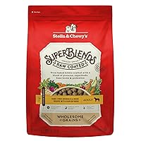 Stella & Chewy's SuperBlends Raw Coated Wholesome Grains Cage-Free Chicken & Duck Recipe with Superfoods, 21 lb. Bag