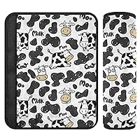 Cow Print Car Seat Strap Covers for Baby Kids 2 PCS Car Seat Straps Shoulder Cushion Pads Protector Seat Belt Cushion for Car Truck SUV