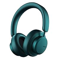 Urbanista Wireless Over Ear Bluetooth Headphones, 50 Hours Play Time, Active Noise Cancelling Wireless Headset with Microphone, On Ear Detection with Carry Case, Miami, Teal Green