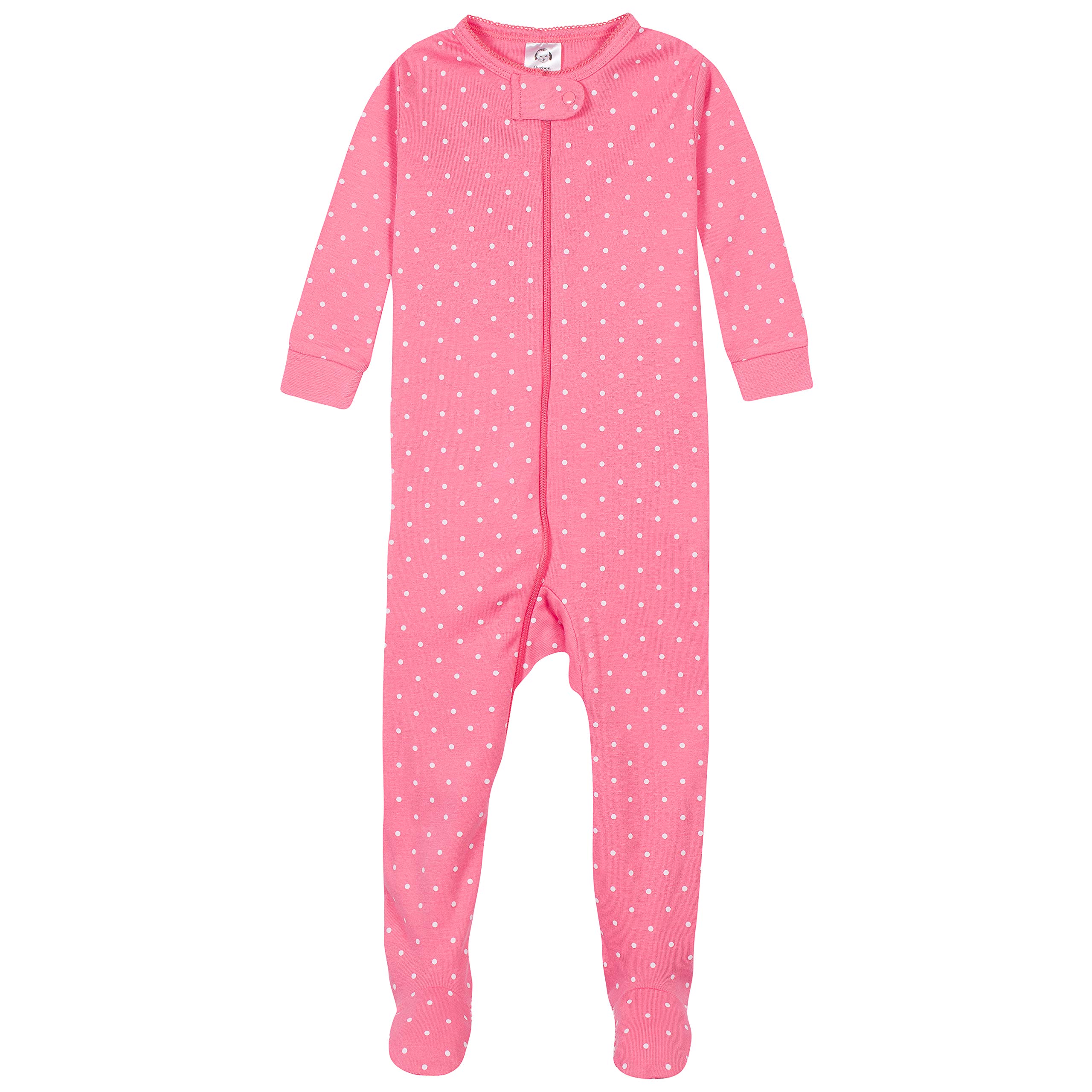 Gerber Baby Girls' 4-Pack Footed Pajamas