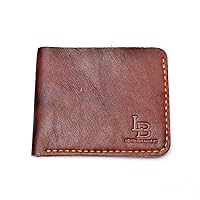 LeatherBrick Classic Style Bi-Fold 4 Slot Wallet | Pure Leather Wallet | Handmade Leather Wallet | Crazy Horse Leather | Natural Brown Color