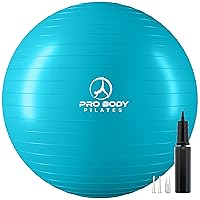 ProBody Pilates Ball Yoga Ball Exercise Ball, Balance Ball or Pregnancy Ball for Stability, Yoga Ball Chair, Therapy Ball Workout Ball or Birthing Ball for Pregnancy