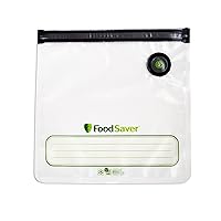Reusable Gallon Vacuum Zipper Bags, for Use with FoodSaver Handheld Vacuum Sealers, 8 Count