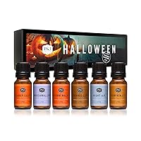 P&J Fragrance Oil Halloween Set | Autumn Wreath, Pumpkin Pie, Candy Corn, Marshmallow, Night Air, and Caramel Corn Candle Freshie Scents for Candle Making, Soap Making Supplies