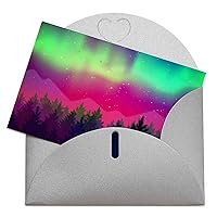 Northern Lights and Spruce Forest All Occasion Greeting Cards 4