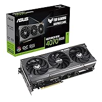 ASUS TUF Gaming GeForce RTX 4070 Super OC Edition Gaming Graphics Card (PCIe 4.0, 12GB GDDR6X, DLSS 3, HDMI 2.1a, DisplayPort 1.4a)