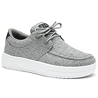 Women's Arch Support Shoes Lace Up Orthopedic Sneakers Comfortable Canvas Loafers Casual Walking Shoes for Plantar Fasciitis Foot Pain Relief