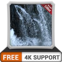 FREE Motion Waterfall HD - Decorate your room with Beautiful Scenery on your HDR 4K TV, 8K TV and Fire Devices as a wallpaper, Decoration for Christmas Holidays, Theme for Mediation & Peace