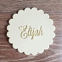 Custom Name Fondant Embosser Cookie Stamp with handle