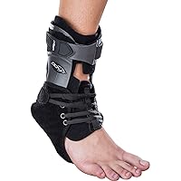 DonJoy Velocity ES (Extra Support) Ankle Brace: Wide Calf, Right Foot, Small