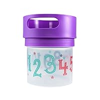 Spill Proof Snack Cup Purple, 12 Ounce jar, Made in The USA