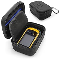 CASEMATIX Carry Case Compatible with Garmin eTrex Solar GPS Handheld Navigator, SE 2.2,10, 22x, 30x, Touch 35 and More - Case with Lanyard and Carabiner for Handheld GPS up to 4.75