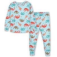 Gerber Unisex Baby Toddler Buttery Soft 2-Piece Snug Fit Pajamas with Viscose Made from Eucalyptus