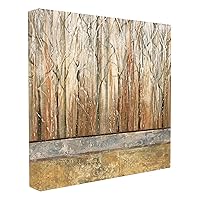 Stupell Home Décor Autumn Thicket Landscape Stretched Canvas Wall Art, 17 x 1.5 x 17, Proudly Made in USA