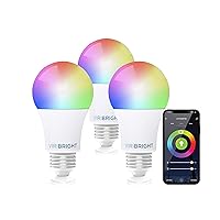 Smart LED Light Bulb E26, A19 RGBW WiFi Dimmable
