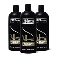 TRESemmé Shampoo for Dry Hair Moisture Rich Professional Quality Salon-Healthy Look and Shine Moisture Rich Formulated with Vitamin E and Biotin, 28 Fl Oz (Pack of 3)