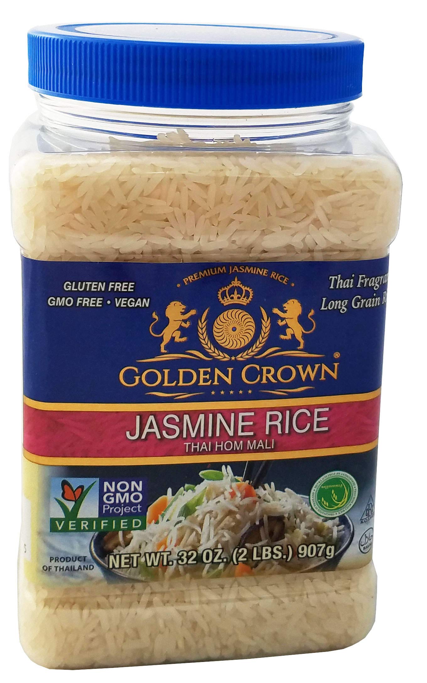 Golden Crown Jasmine Rice, 32 Ounce
