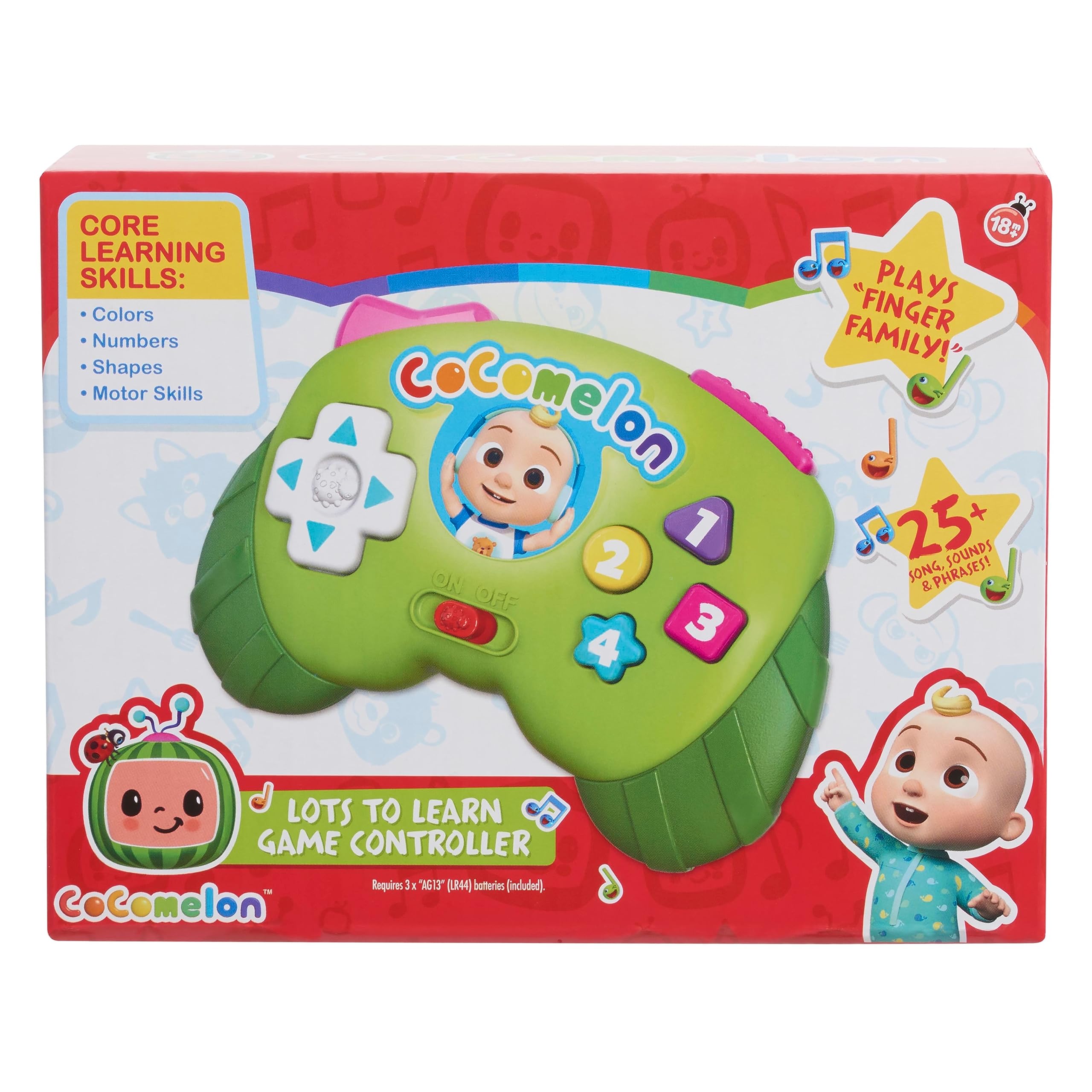 CoComelon Lots to Learn Game Controller, Preschool Learning and Education, Officially Licensed Kids Toys for Ages 18 Month by Just Play