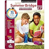 Summer Bridge Activities Spanish Workbook, Bridging Grade 6 to 7 in Just 15 Minutes a Day, Reading, Writing, Math, Science, Social Studies, Summer Learning Activity Book With Spanish Flash Cards