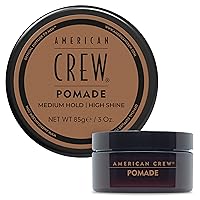 American Crew Men's Hair Pomade, Like Hair Gel with Medium Hold & High Shine, 3 Oz (Pack of 1)