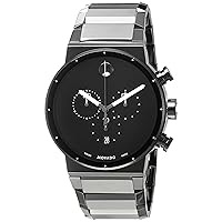 Movado Men's 0606801 Analog Display Swiss Quartz Black Watch