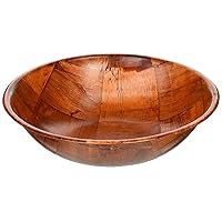 Winco WWB-10 Wooden Woven Salad Bowl, 10-Inch, Brown