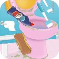 cleaning games toilet for girls