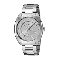 Gucci Swiss Quartz Stainless Steel Dress Silver Toned Men's Watch(Model: YA142403)