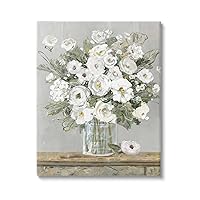 Stupell Industries White Bouquet Painting Canvas Wall Art by Sally Swatland