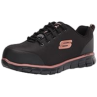 Skechers Women's Lace Up Athletic Safety Toe Industrial Shoe