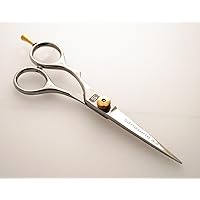 Left Handed Hair Scissors, Left Handed Hairdressing and Barber Shears, Offset - 5.5 inch (14 cm), Presentation Case