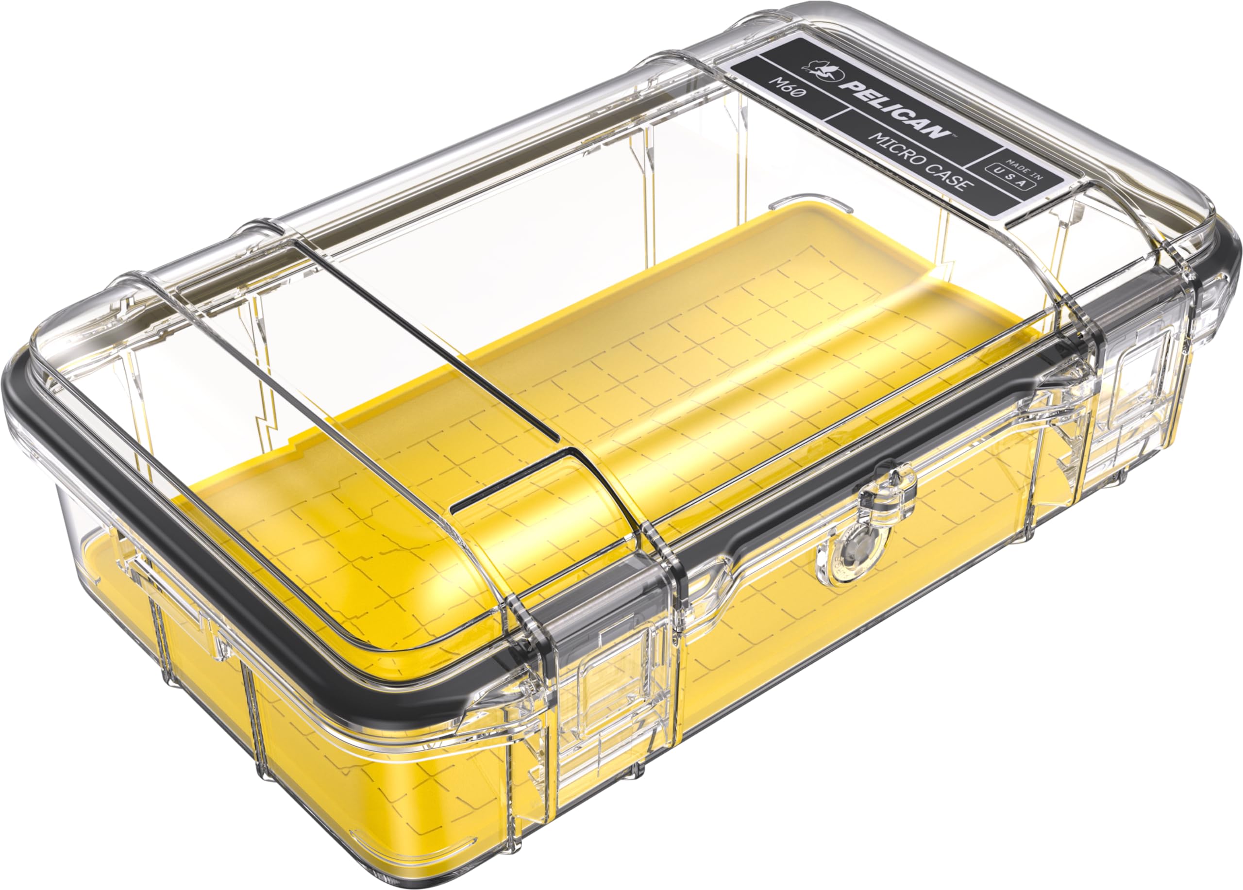 Pelican M60 Micro Case (Yellow/Clear)