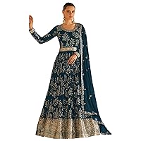 Design a New Floral Embroidered Georgette Gown for Ready to wear