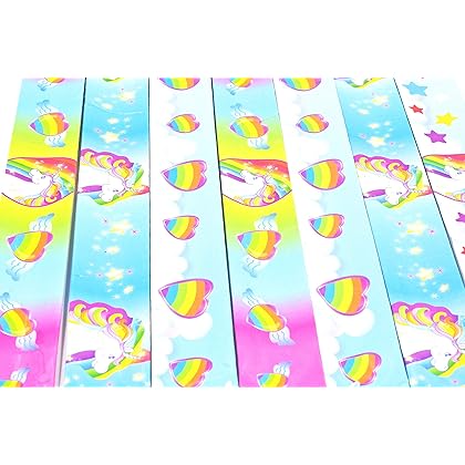 Fun Express - Unicorn Slap Bracelets for Birthday - Jewelry - Bracelets - Slap Bracelets - Birthday - 12 Pieces