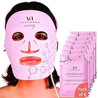 VogueNow LED Face Mask Light Therapy Spa Kit - Premium LED Face Mask With Blue & Red Light - Spa Light Therapy Facial for Younger Brighter Skin