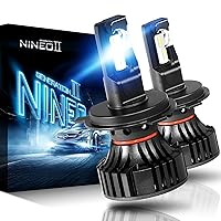NINEO H4 Light Bulbs, 20000LM 9003 LED Lights Extremely Bright 6500K W/Power Driver Powersports Accessory Fog Light halogen replacement - Pack of 2