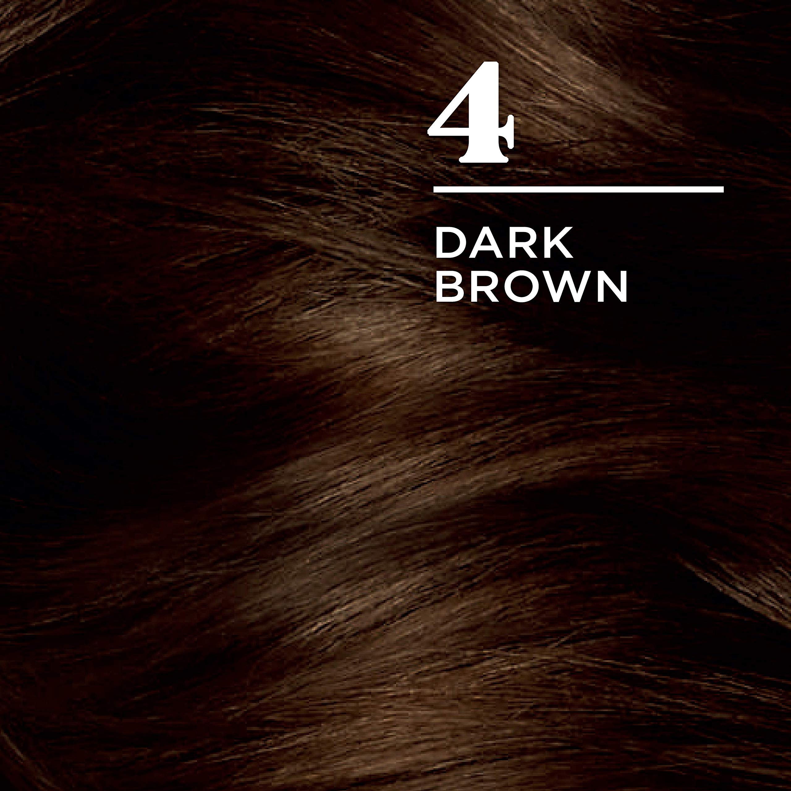 Clairol Nice'n Easy Permanent Hair Dye, 4 Dark Brown Hair Color, 3 Count