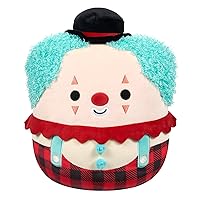 Squishmallows Original 12-Inch Ukee Clown with Teal Hair and Black Bowler Hat - Official Jazwares Plush