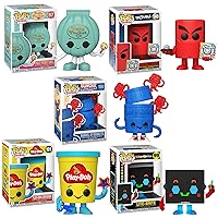 Funko POP! Games Bundle Collectors Set - Barrel of Monkey's, Play-Doh, Lite-Brite, Polly Pocket, and Trouble