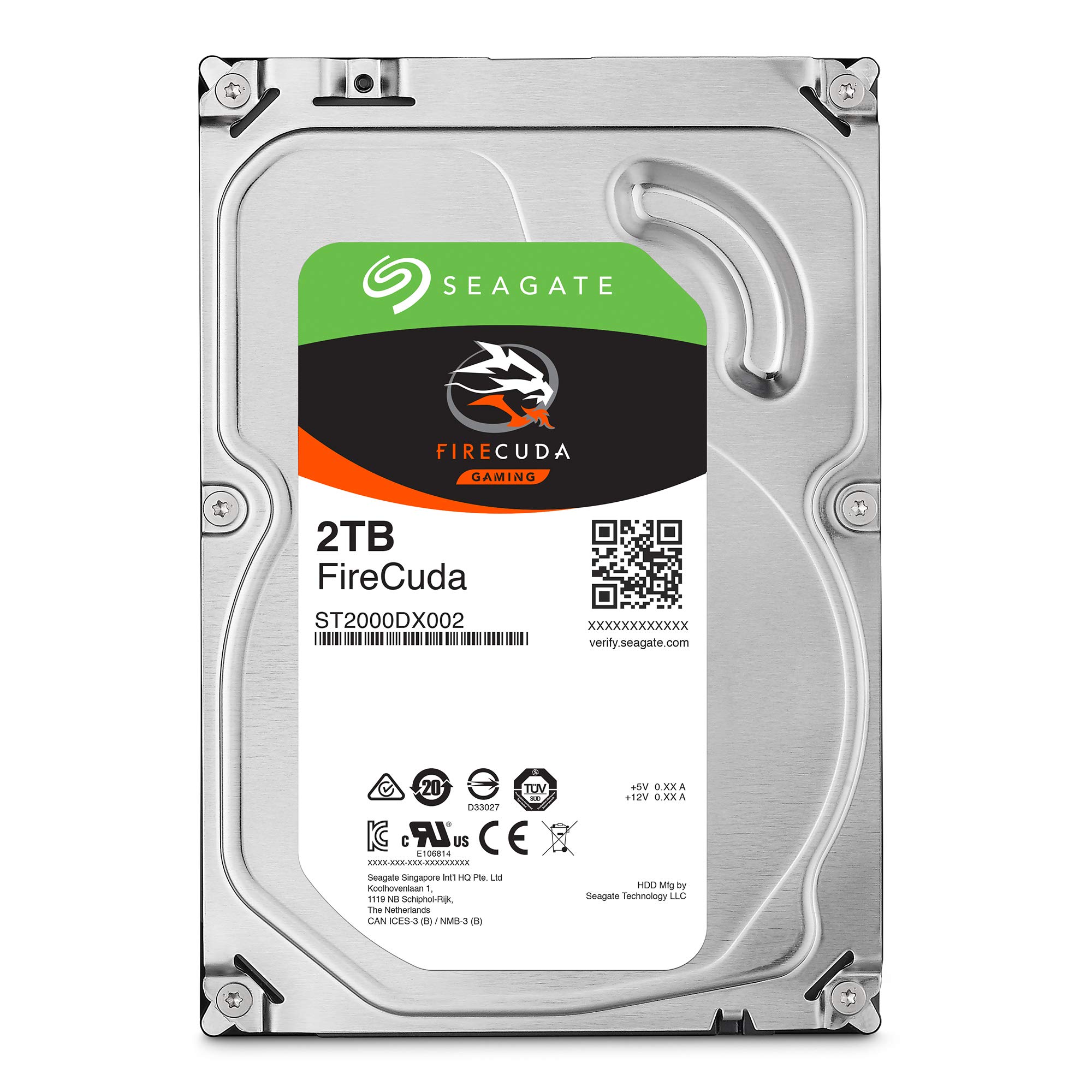 Seagate FireCuda 2TB Solid State Hybrid Drive Performance SSHD – 3.5 Inch SATA 6Gb/s Flash Accelerated for Gaming PC Desktop (ST2000DX002)