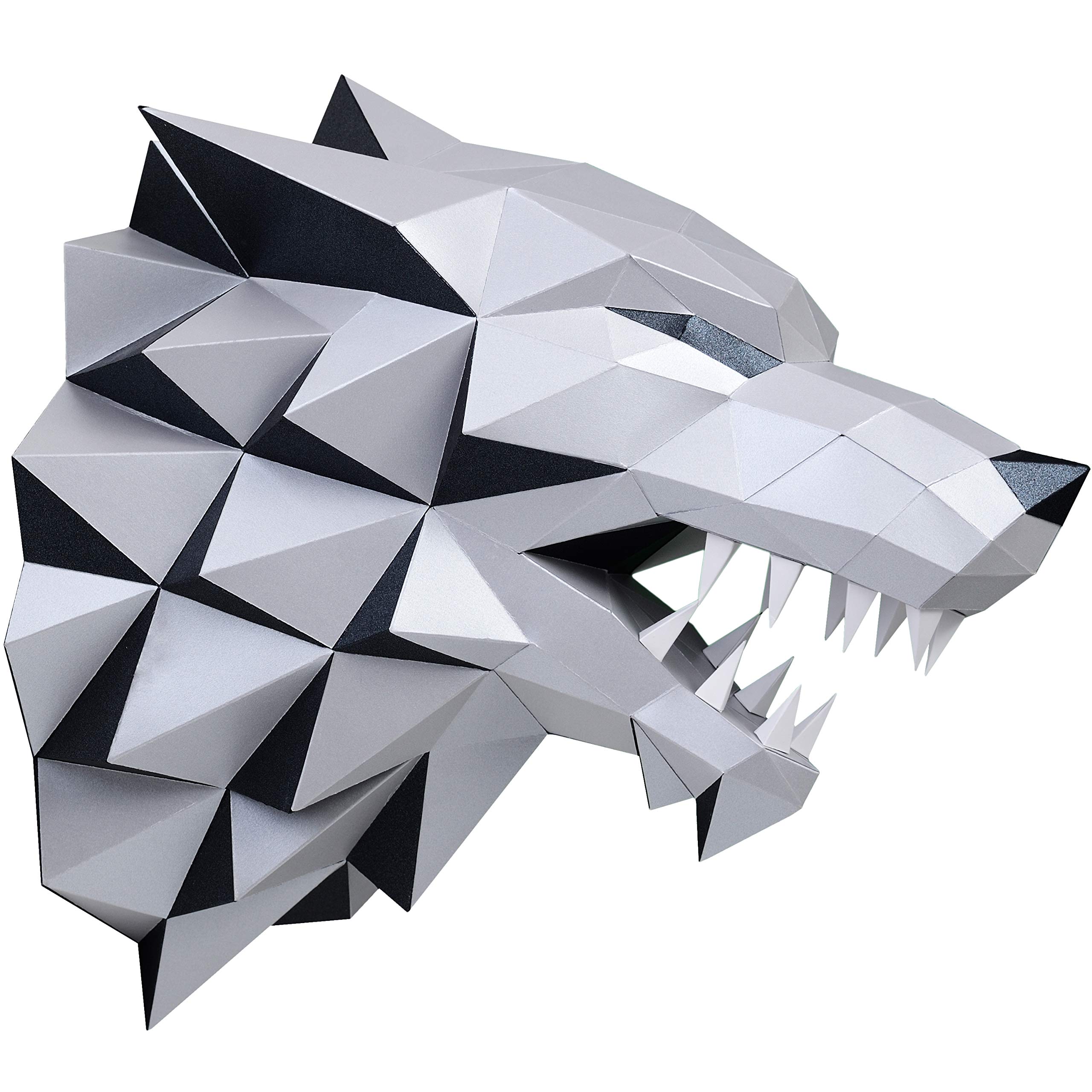 Mua Paperraz DIY 3D Wolf Head Animal PaperCraft Building Kit Wall Mount -  NO Scissors Needed trên Amazon Mỹ chính hãng 2023 | Fado